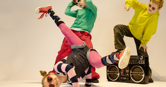 Urban kids polka dot colourful clothings